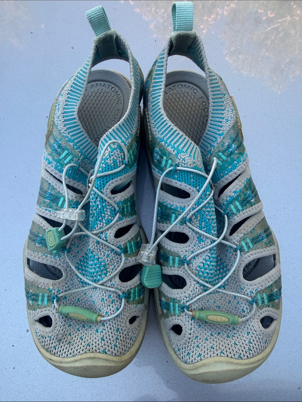 Keen Teal & Light Gray Slip-On Water Shoes